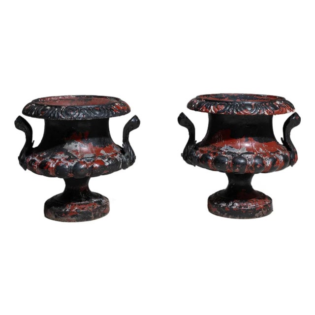 19th Century France Black Iron Planter For Sale