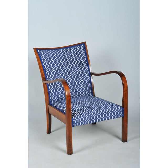 Art Deco Armchair in Walnut, Czech, 1920s For Sale - Image 13 of 13