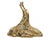 Late 20th Century Vintage Gold Jeweled Mother & Baby Giraffe Sculpture Pair, Ornate Mosaic Detail For Sale - Image 5 of 6
