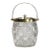 Wonderful Antique English Crystal Biscuit Jar Cut Glass Lidded Canister Jar With Handle Art Deco Tableware Home Decor For Sale