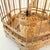 Vintage Chinese Bamboo Hexagon Songbird Cage With Porcelain Seed Cups For Sale In Raleigh - Image 6 of 8