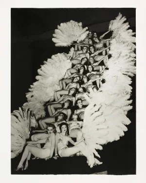 Reproduction Contemporary Reprint of Vintage Hollywood Showgirls Photograph