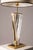 Metal Hollywood Regency Table Lamp in Brass and Acrylic, 1970s For Sale - Image 7 of 13