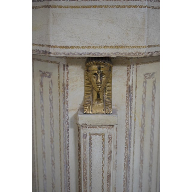 Maitland - Smith Maitland Smith Leather Wrapped French Empire Pedestal For Sale - Image 4 of 12