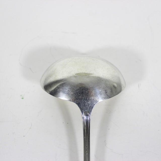 Metal Large Vintage Mappin & Webb English Silverplate Oyster Soup or Punch Ladle For Sale - Image 7 of 12