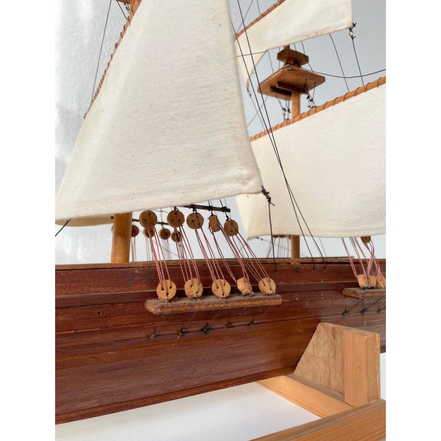 Vintage Model Boat, 1970 For Sale - Image 18 of 18