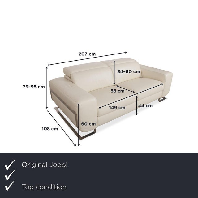 If you're looking for a sofa that combines compact dimensions with a luxurious appearance, then the Joop! 007 two-seater...