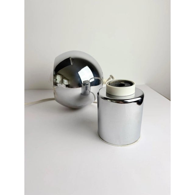 Magnetic Globe Table Lamp in Chrome by Goffredo Reggiani, Italy, 1970s For Sale - Image 9 of 11