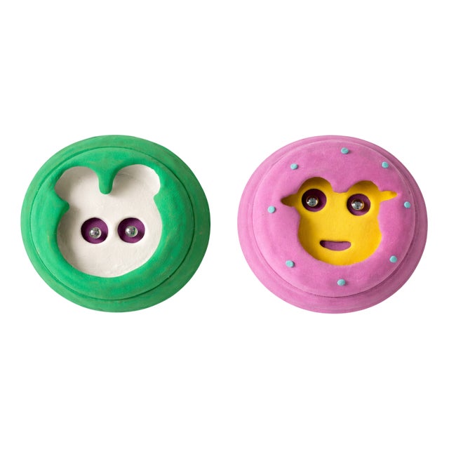 Michel Froment, Diptych Wall Sculptures, 2011, Mixed Media, Set of 2 For Sale