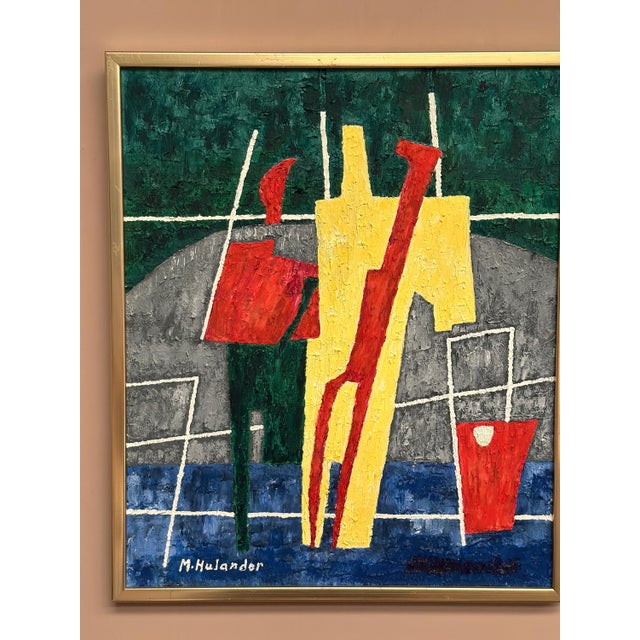 M. Hulander, Abstract Composition, 1960s, Oil on Canvas, Framed For Sale - Image 12 of 18