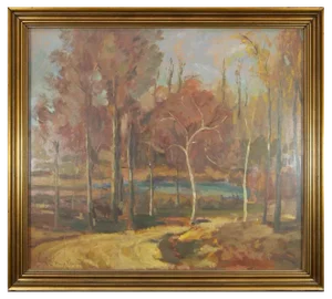 Luigi Venturini, Virgilian Wood, Oil Painting, 1960s