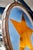 Antique Painted Glass Gable End Window, 1920 For Sale - Image 6 of 9
