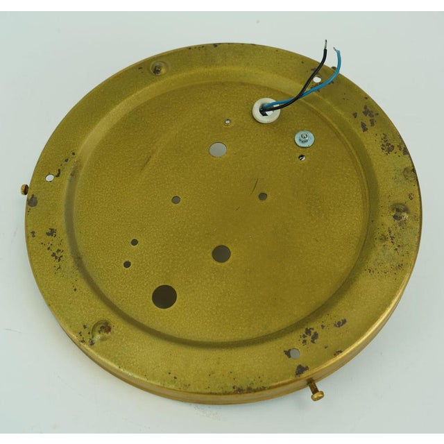 Large Mid-Century Modern Bubble Amber Glass Ceiling Light, 1960s For Sale - Image 9 of 15