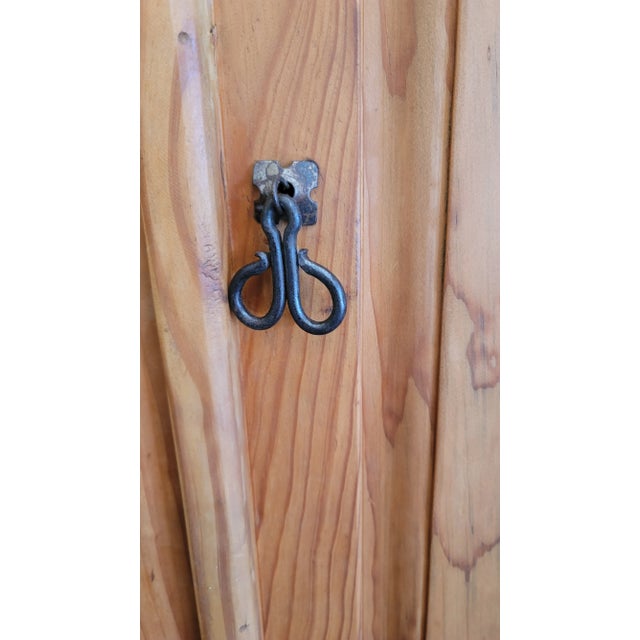 A solid pine Spanish / Rustic Cabin Style Armoire. Shelf can be moved , and a second shelf can be requested if needed....