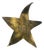 Star Wall Light in Brass, 1960s For Sale