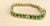 6 Carat Emerald & 1.5 Carat Diamond Tennis Bracelet 14 Karat Yellow Gold S-Shape For Sale - Image 12 of 18