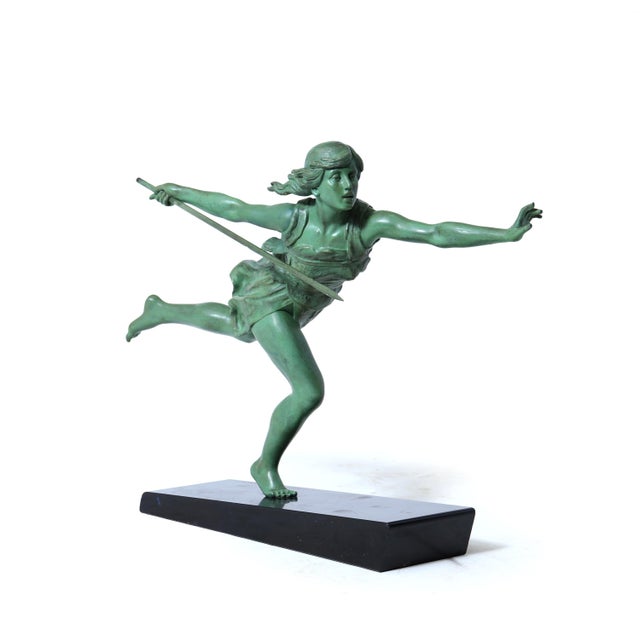 Metal Emile Carlier, The Huntress, 1925, Metal For Sale - Image 7 of 18