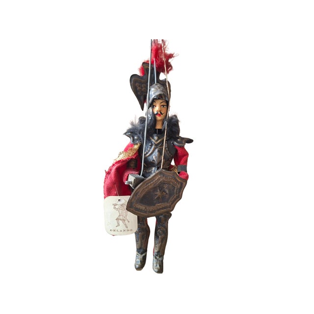 Lanzafame Company, Sicilian Puppet Couple Orlando and Angelica, 1985, Iron and Wood For Sale - Image 10 of 11