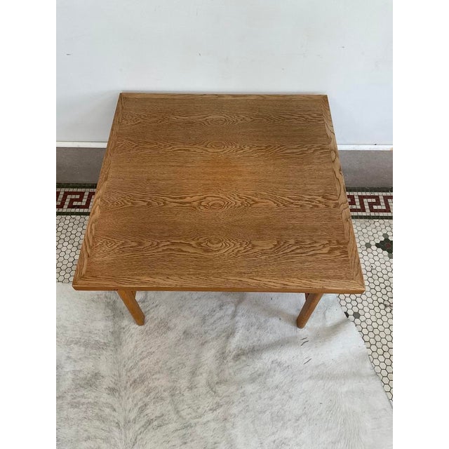 Wood Borge Mogensen (Attr.) for FDB Mobler Danish Oak Side Table 1965 For Sale - Image 7 of 13