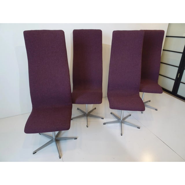 Mid-Century Modern Denmark Arne Jacobsen Swiveling Oxford Dining Chairs For Sale In Cincinnati - Image 6 of 13