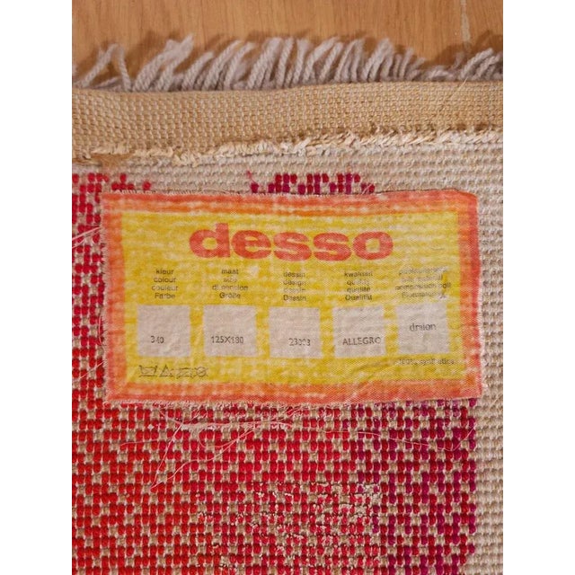 Mid-Century Modern Vintage Rug from Desso, Netherlands, 1970s For Sale - Image 3 of 7