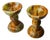 Onyx and Brass Candlesticks, Italy, 1980, Set of 2 For Sale