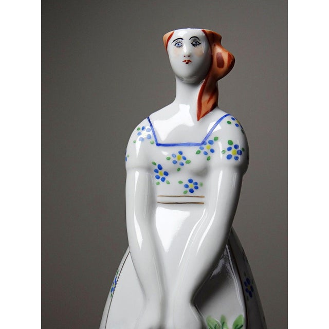 Antique Porcelain Bottle by Michelaud for Robj Paris, 1920s For Sale - Image 3 of 12
