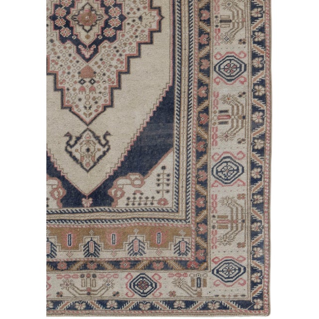 Vintage Turkish Oushak Area Rug 3'9 X 6'1 For Sale - Image 4 of 8