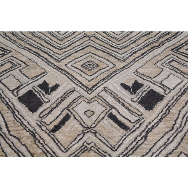 Moroccan Sheba Hand Knotted Wool Rug, 11'5"x14'8" For Sale In New York - Image 6 of 6