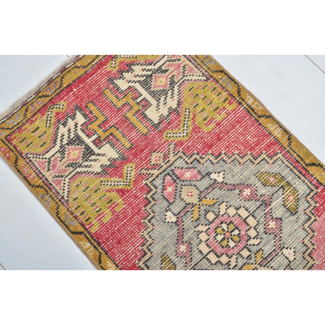 Turkish Mid 20th Century Faded Oushak Turkish Carpet For Sale - Image 3 of 5