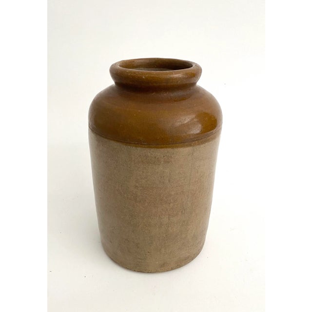 Early 1900s Belgian Stoneware Crock For Sale - Image 4 of 8