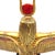 Monumental Egyptian Revival Statue of Goddess Isis With Open Wings and Gold Red Detailing – 21.5" Wide For Sale - Image 11 of 15