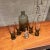 Mid-Century Modern Smoke Glass Decanter Set With Four Shot Glasses Scandinavian For Sale - Image 9 of 11