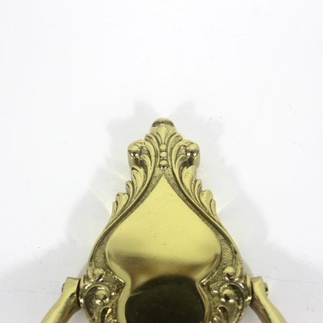 Victorian Vintage Art Nouveau Style Solid Brass Door Knocker, Ornate For Sale - Image 3 of 8