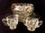 Mid 20th Century Indiana Glass Willow Punch Bowl Set With Cream and Sugar Set - Set of 4 For Sale - Image 9 of 12