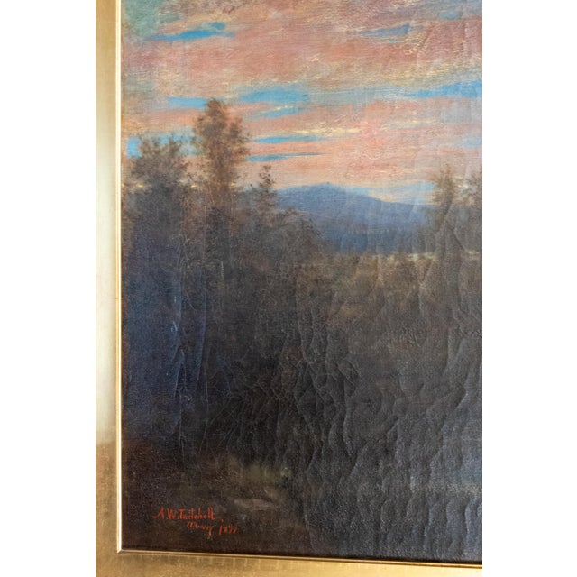 19th Century American Luminist Hudson River School Painting by Asa Weston Twitchell For Sale - Image 11 of 17