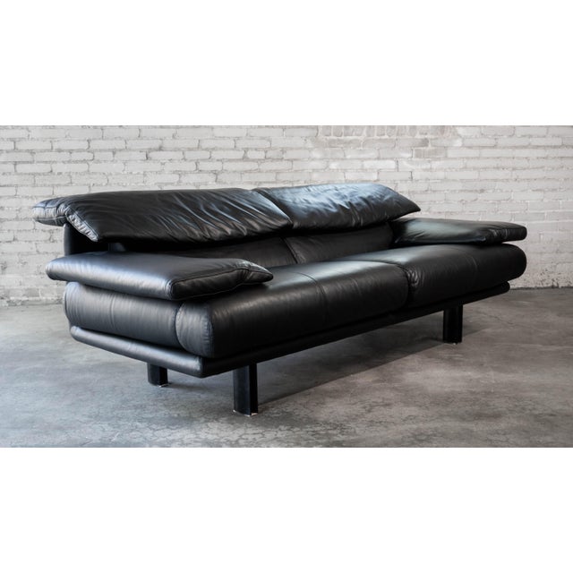 Animal Skin 1980s Postmodern Leather Alanda Sofa by Paolo Piva for B&b Italia For Sale - Image 7 of 15