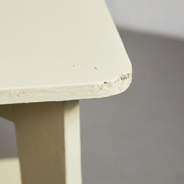 Mid-Century Modern Bauhaus Style White Lacquered Coffee Table, 1960s For Sale - Image 10 of 14