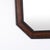 Rectangular Mirror in Dark Wood, 1940s For Sale - Image 3 of 7