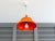 Plastic Mid-Century Modern Orange Hanging Lamp in Acrylic, 1960s For Sale - Image 7 of 13