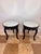 Pair of Vintage Black Lacquer Round Side Tables With Beveled Mirrored Tops, Ralph Lauren Mayfair Style For Sale - Image 11 of 12