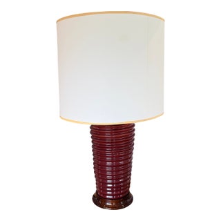 Christopher Spitzmiller Spiral Lamp in Scarlett For Sale