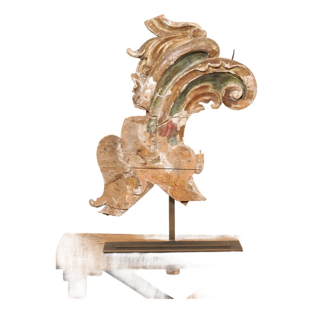 Italian 18th C. Scrolled Fragment on Stand For Sale