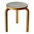 1990s Alvar Aalto 3 Legged Stool Model 60 in Birch White Top Artek For Sale