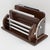 Brown Macassar, Chrome and Lucite Desk Accessory Letter Holder, circa 1940 For Sale - Image 8 of 14