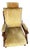 Antique 1880s Victorian Eastlake Platform Rocking Chair - Solid Walnut & Gold Velvet For Sale