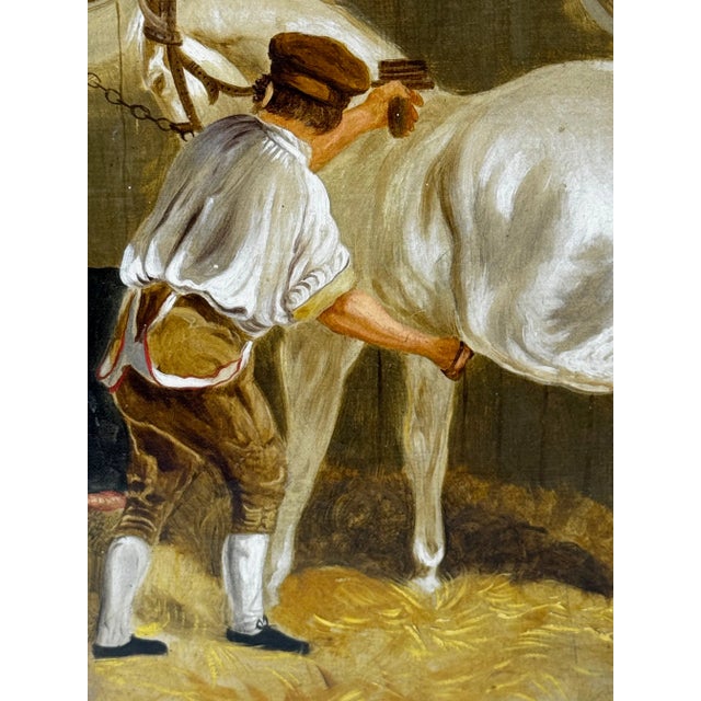Victorian Equestrian Oil Painting the Hunting Stud – After John Frederick Herring SNR English School For Sale - Image 12 of 18