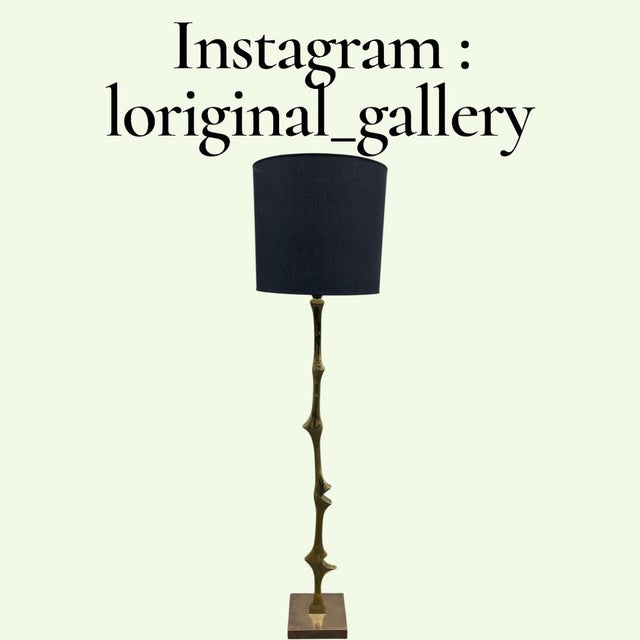 Mid-Century Modern Vintage Sculptural Bronze Floor Lamp by Willy Daro, 1970s For Sale - Image 3 of 11