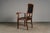 Art Nouveau Armchair in Oak and Leather For Sale - Image 5 of 17