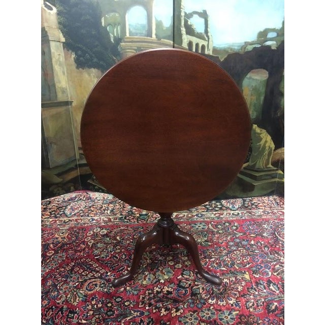 1930s Vintage Tilt Top Table, Mahogany Accent Table For Sale - Image 5 of 12